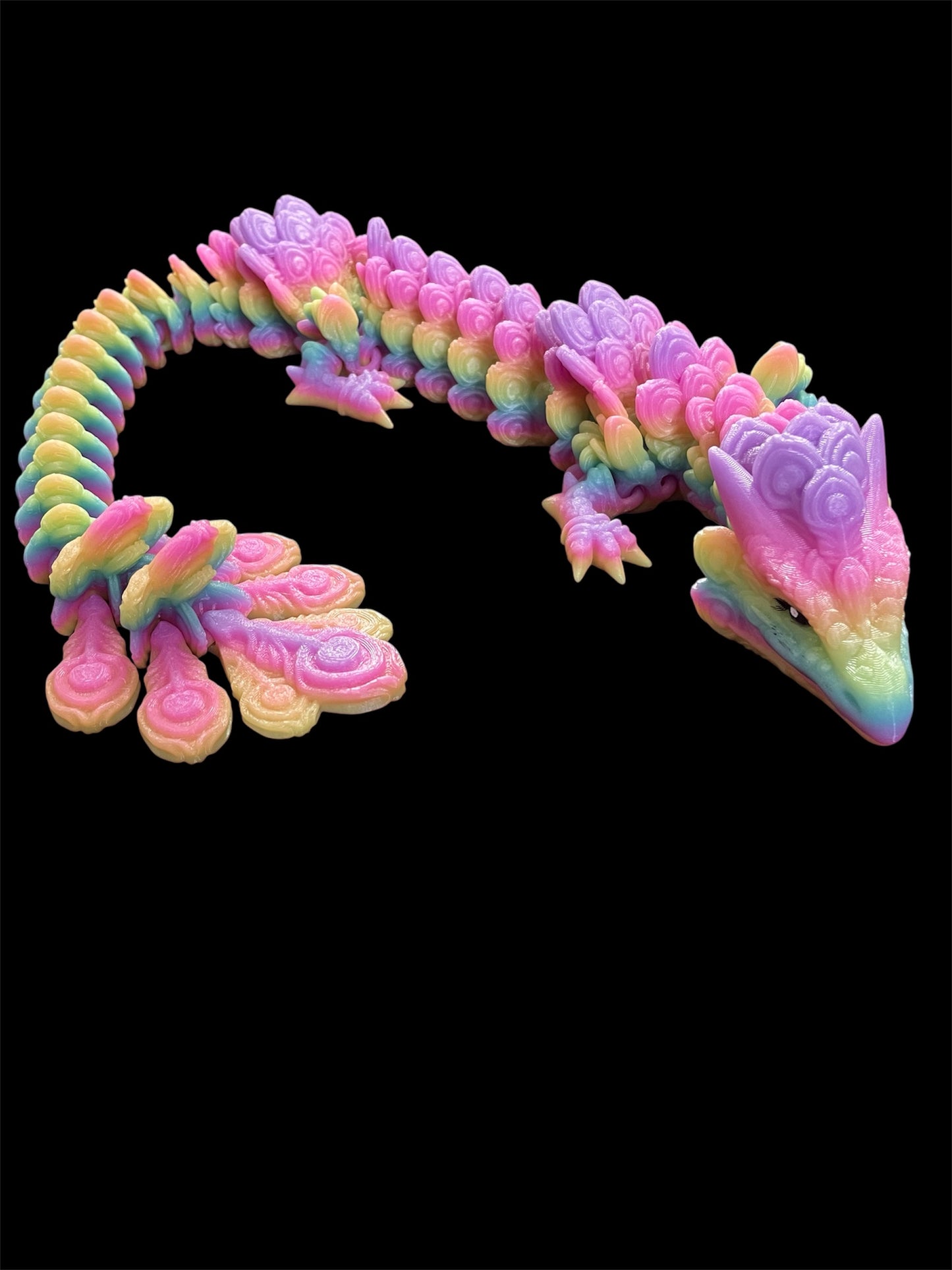Articulated peacock dragon