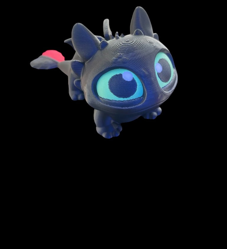 Articulated black cat large