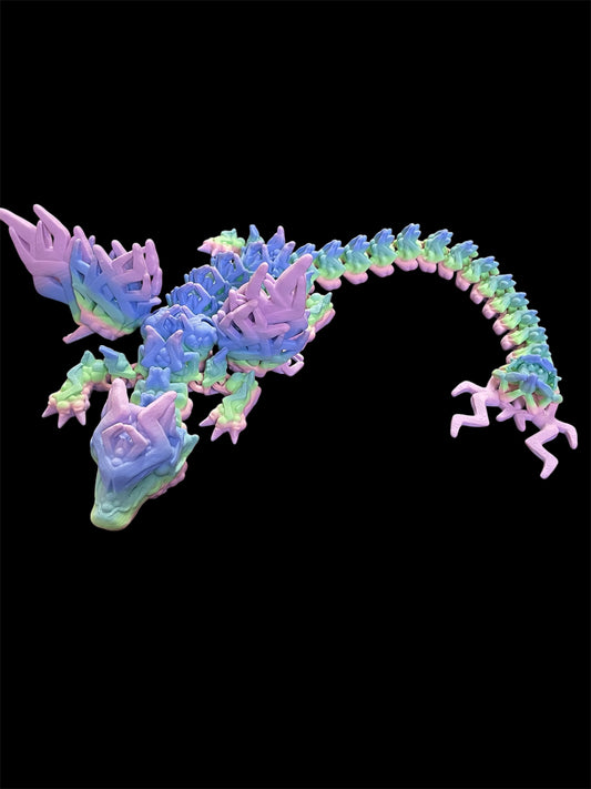Articulated lightning dragon with wings