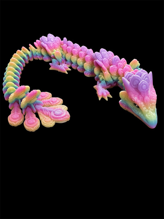 Articulated peacock dragon