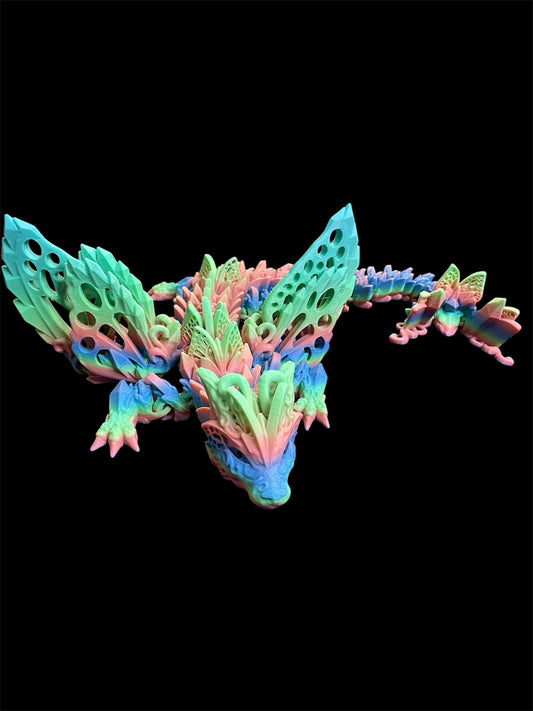 Articulated winged storm dragon